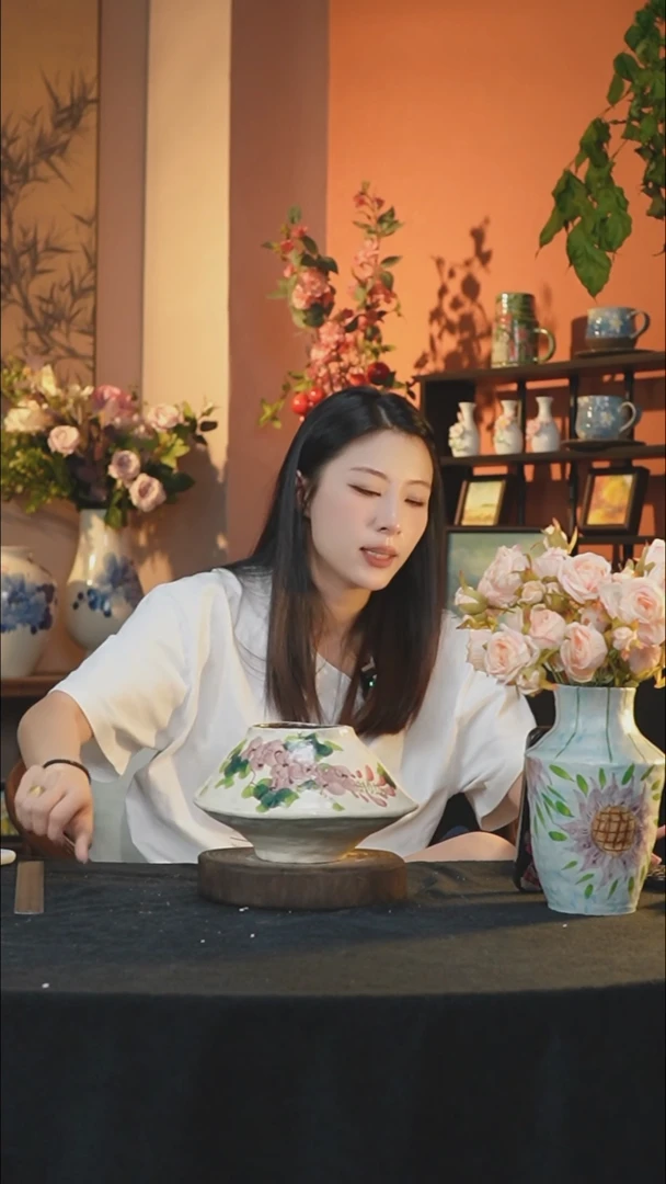 【闪购商品】景德镇手工手绘陶瓷花器