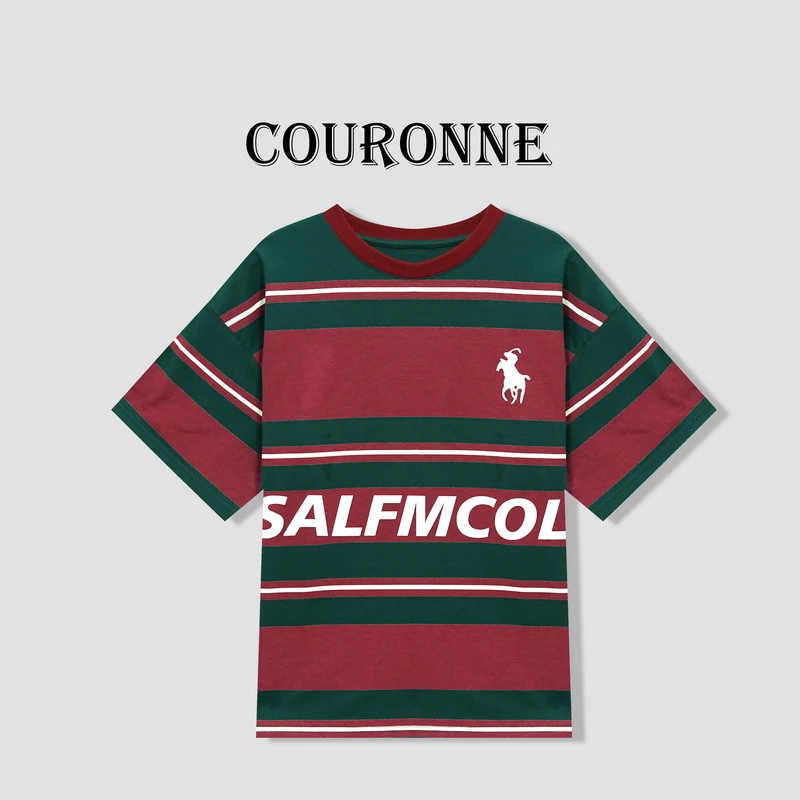 【本那】-潮牌大版设计感百搭潮酷修身显瘦百搭圆领短袖上衣27080