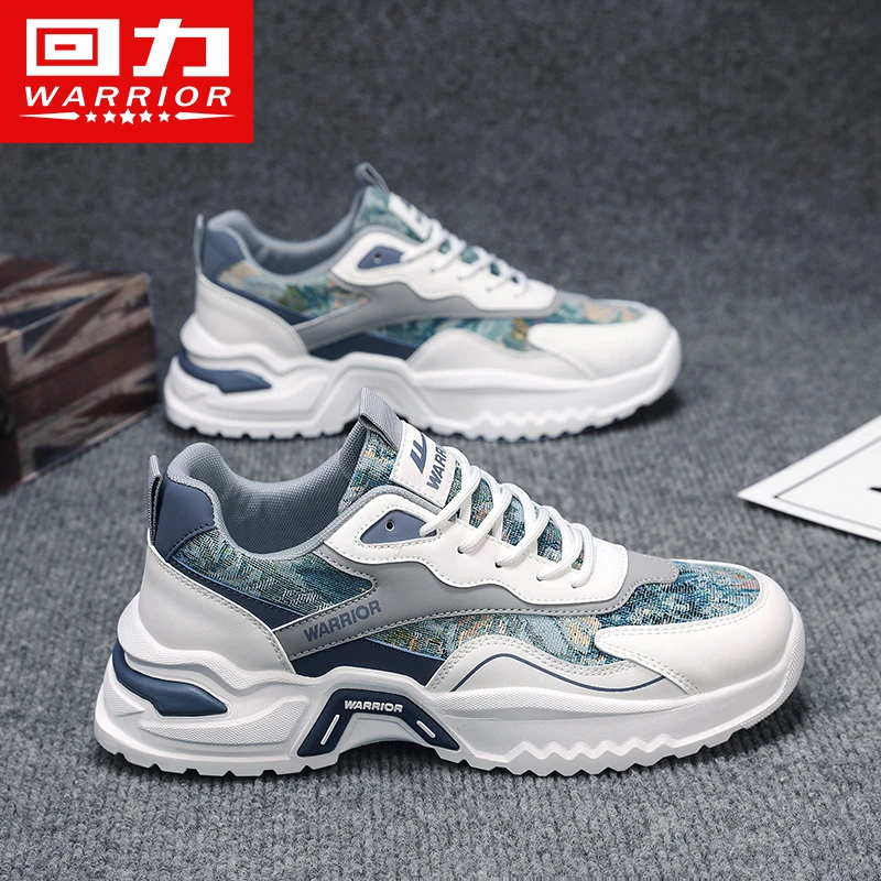 Warrior/回力男鞋2024夏季新款休闲百搭老爹鞋薄学生跑步运动鞋FD