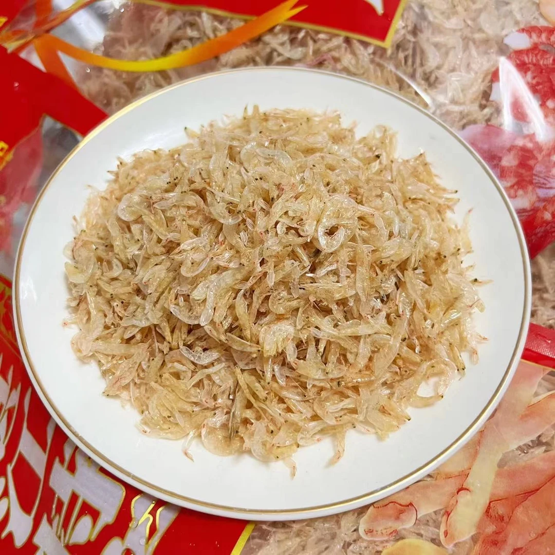 天然水晶海虾皮干货淡干生晒不加盐  包饺子煮汤250/500克