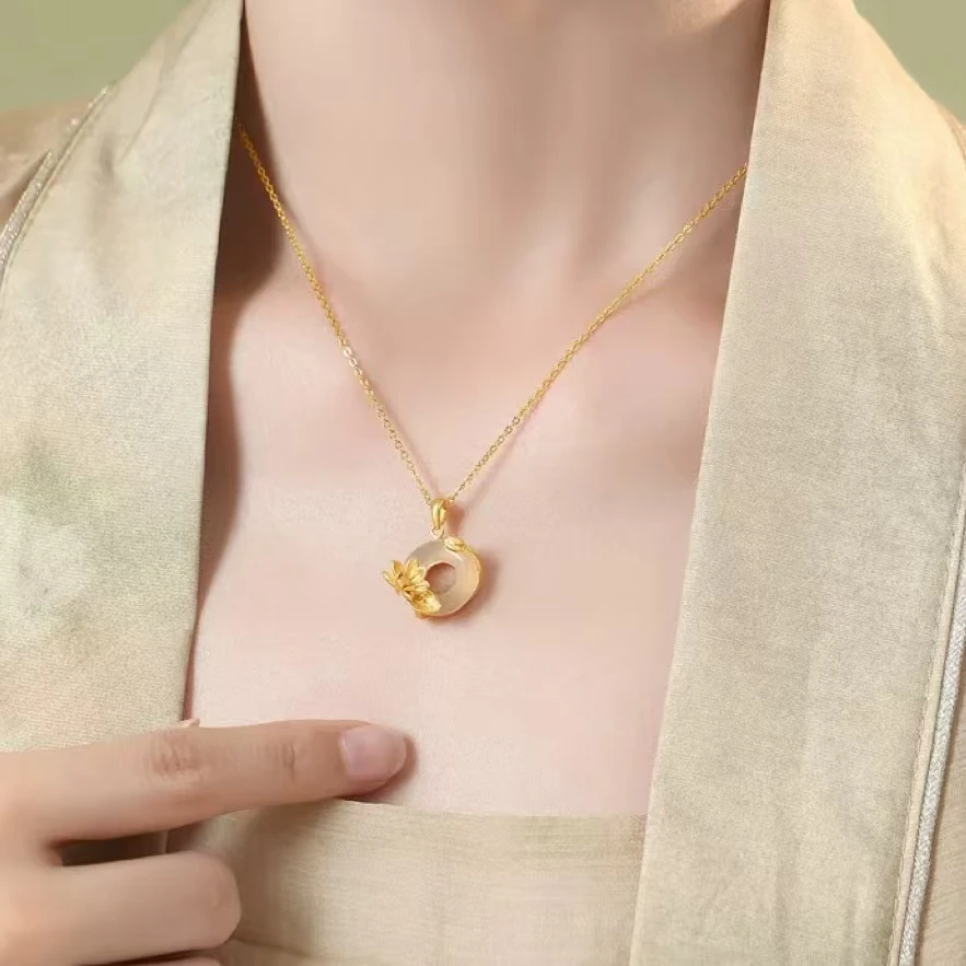 铜合金项链  A388 气质时尚百搭精美素款轻奢甜美优雅 项链