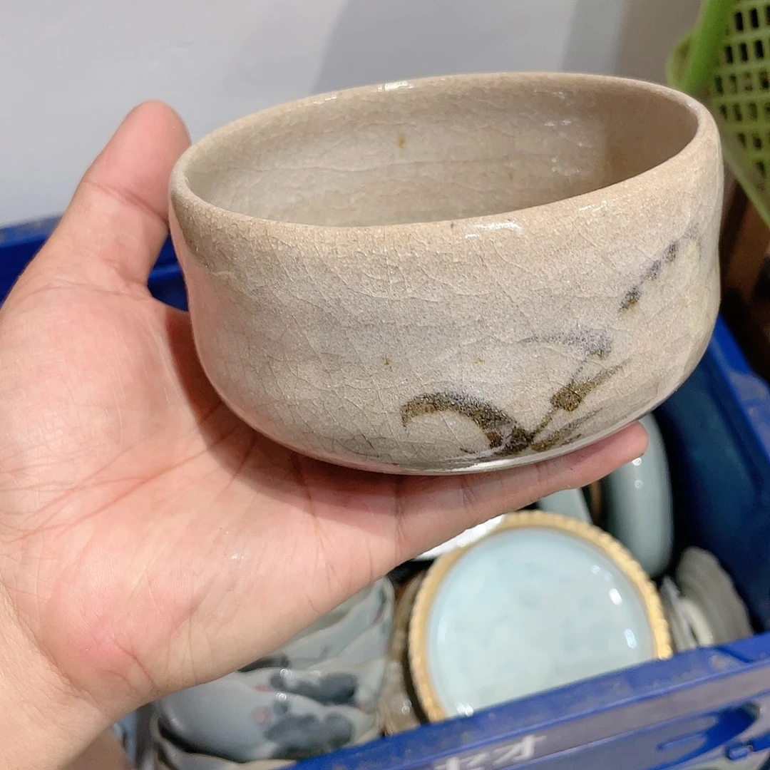 9*2唐津烧粗陶抹茶碗