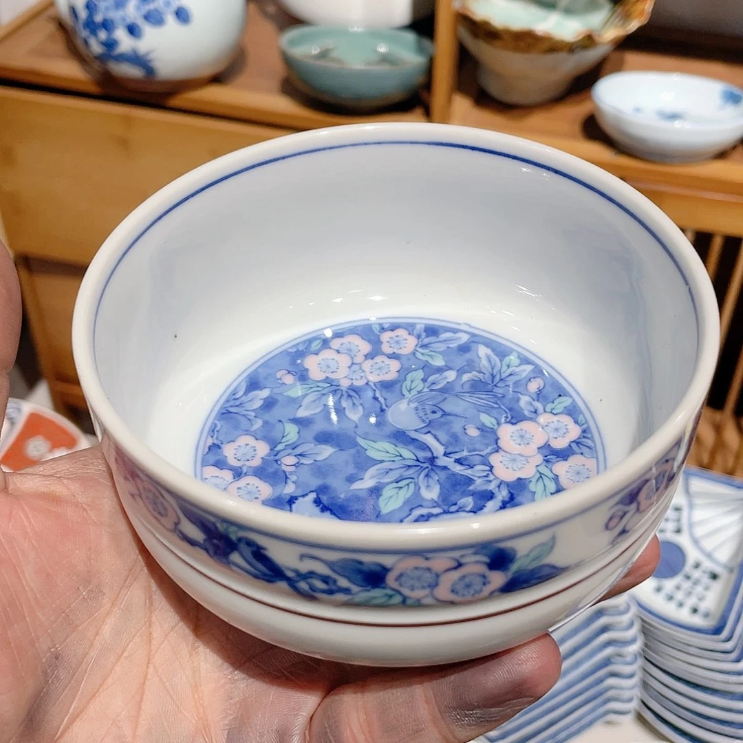 库山窑底款内外绘大钵