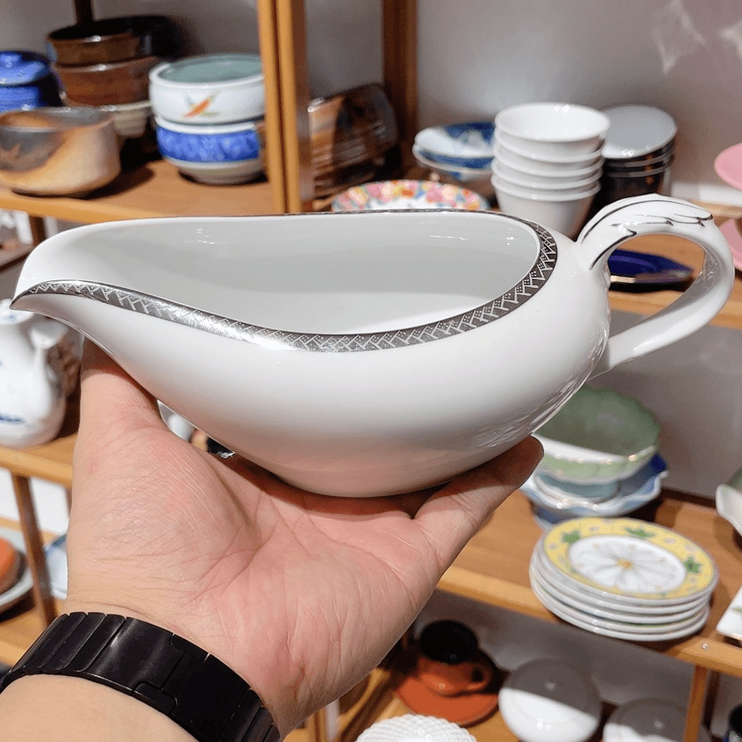 全新深川制银彩大号奶公道一只