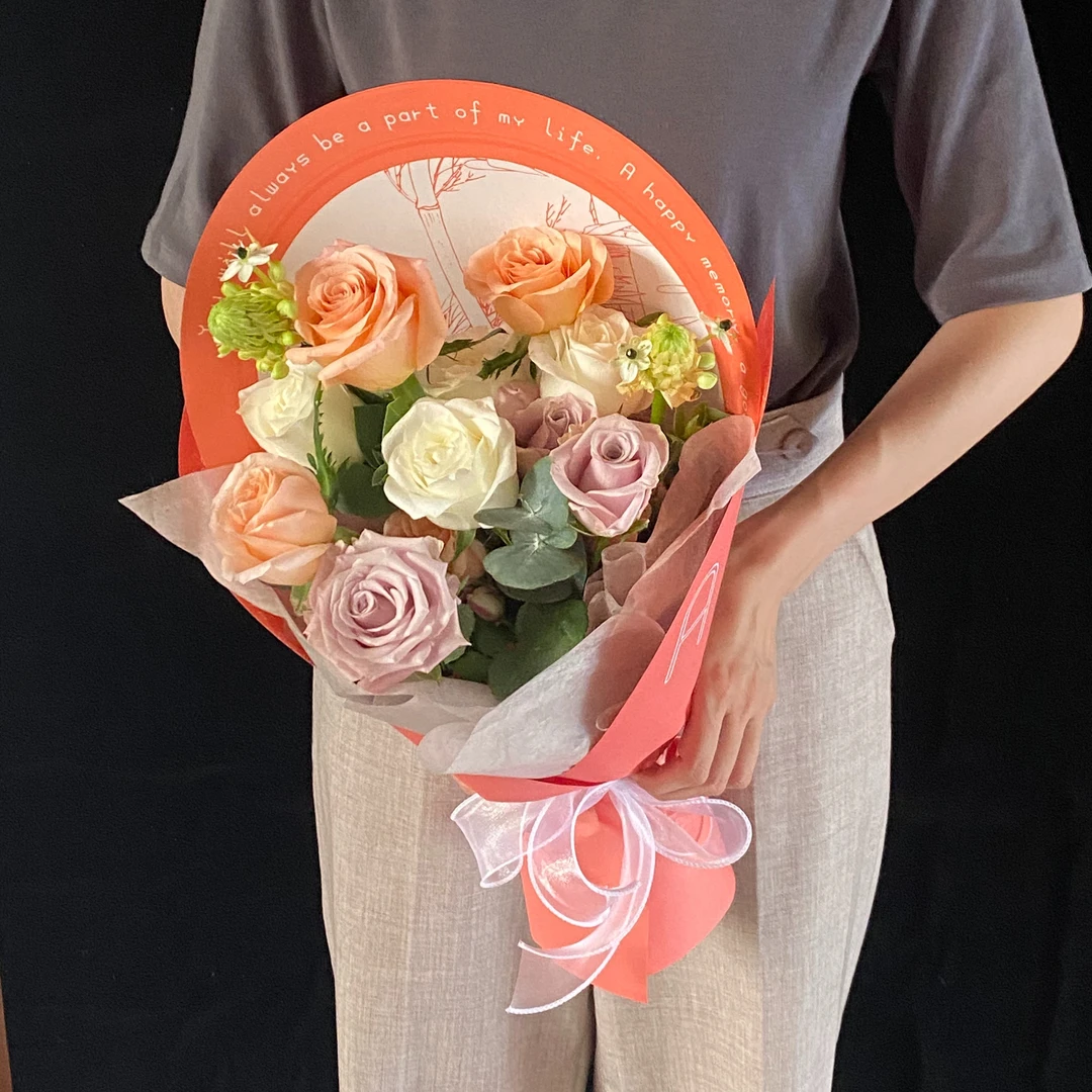 【恒文】花瓣纸鲜花包装纸玫瑰花束包花纸花店资材七夕520生日