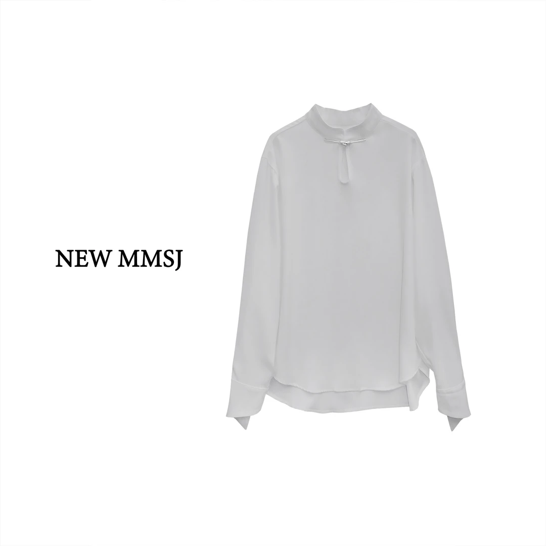 MMSJ定制-清冷感 国风丝滑衬衫（清仓）