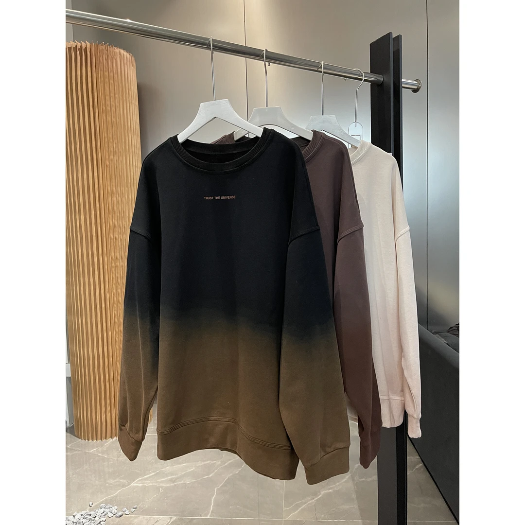 加绒加厚渐变卫衣13103