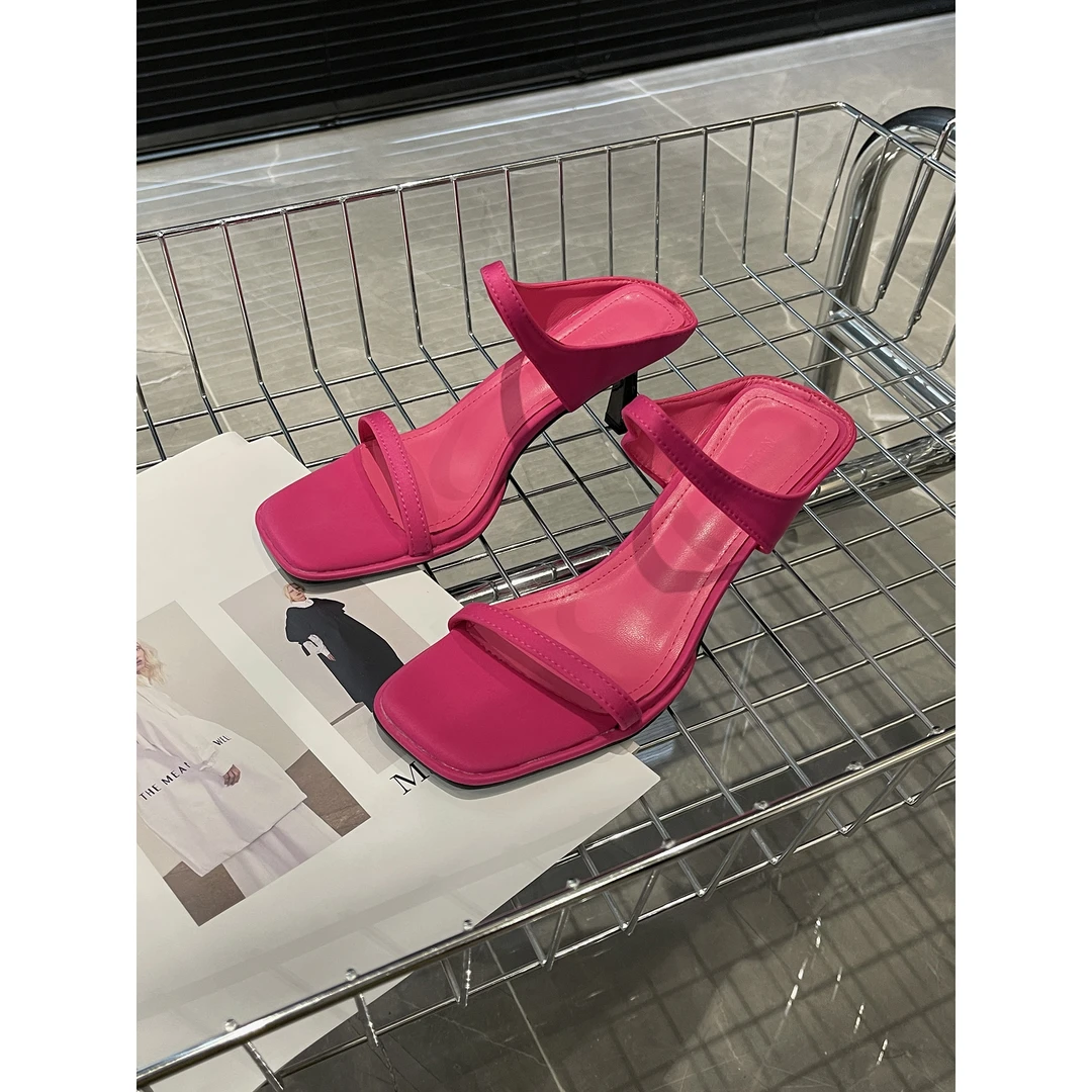 细跟凉鞋高跟鞋 一字凉鞋8039-1