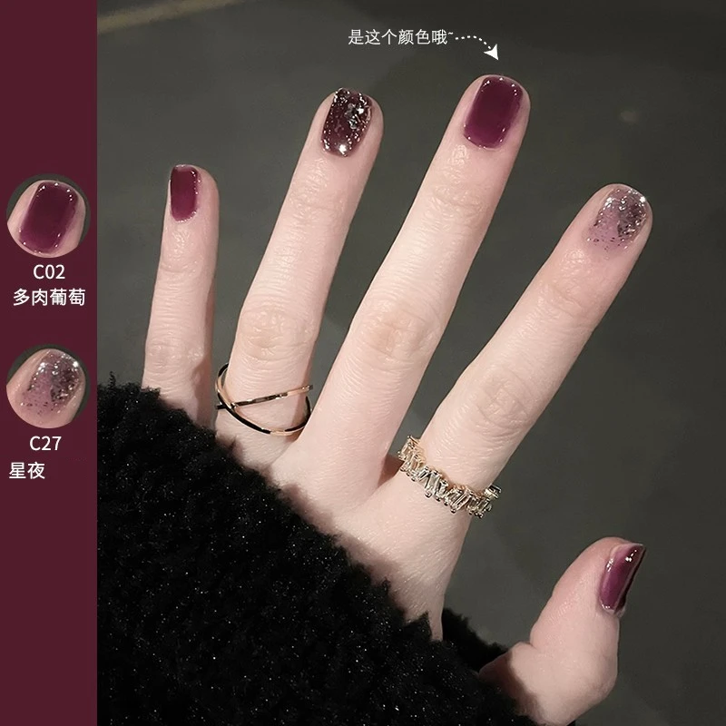 色号【C01-40】orange可撕拉指甲油免烤快干2025流行色