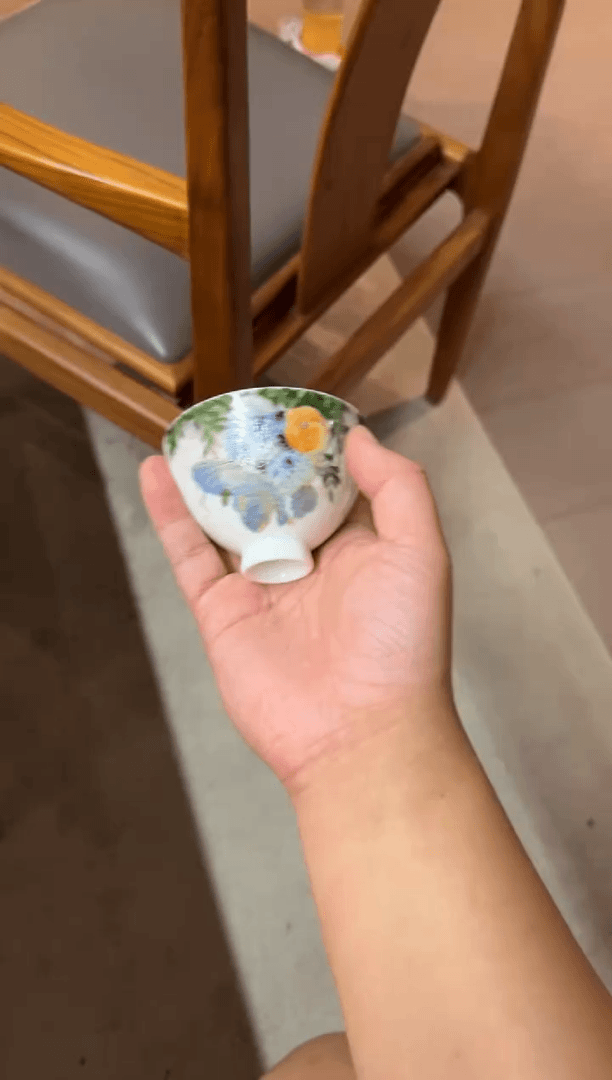 【闪购商品】/朱清紫藤泰狮大鸡心杯