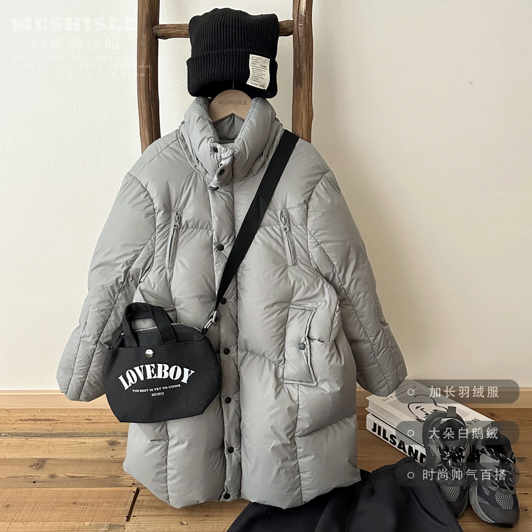 阿又冬季童装儿童男童中大童亲子可拆卸鹅绒服99212D