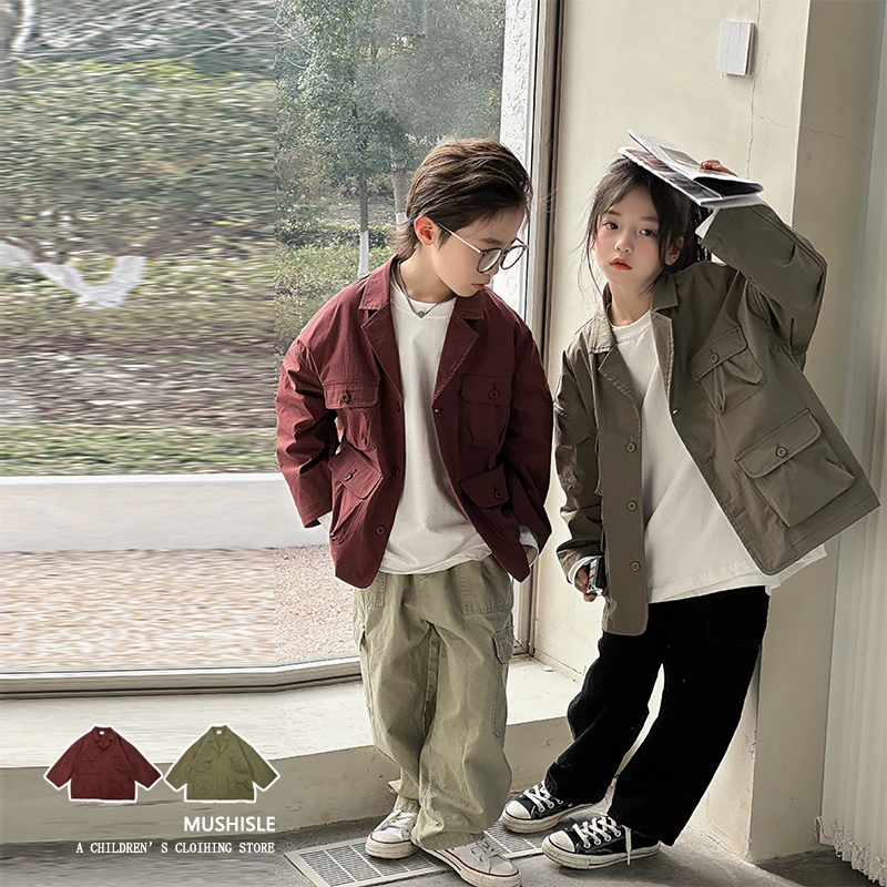 阿又织里春夏童装儿童男童中大童日系休闲风外套99069C