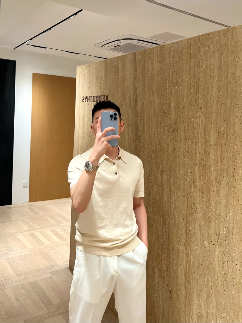 「活动款」棕标系列 顶奢体验18针娟丝混纺经典马球衫/轻柔手洗