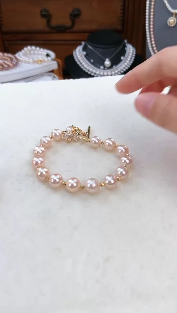 【闪购商品】淡水珍珠项链未镶嵌天然无核极光珍珠手链253