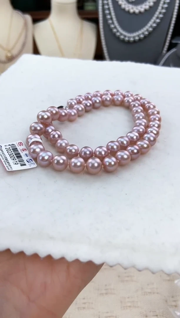 【闪购商品】淡水珍珠项链银S925镶嵌无核天然珍珠项链429