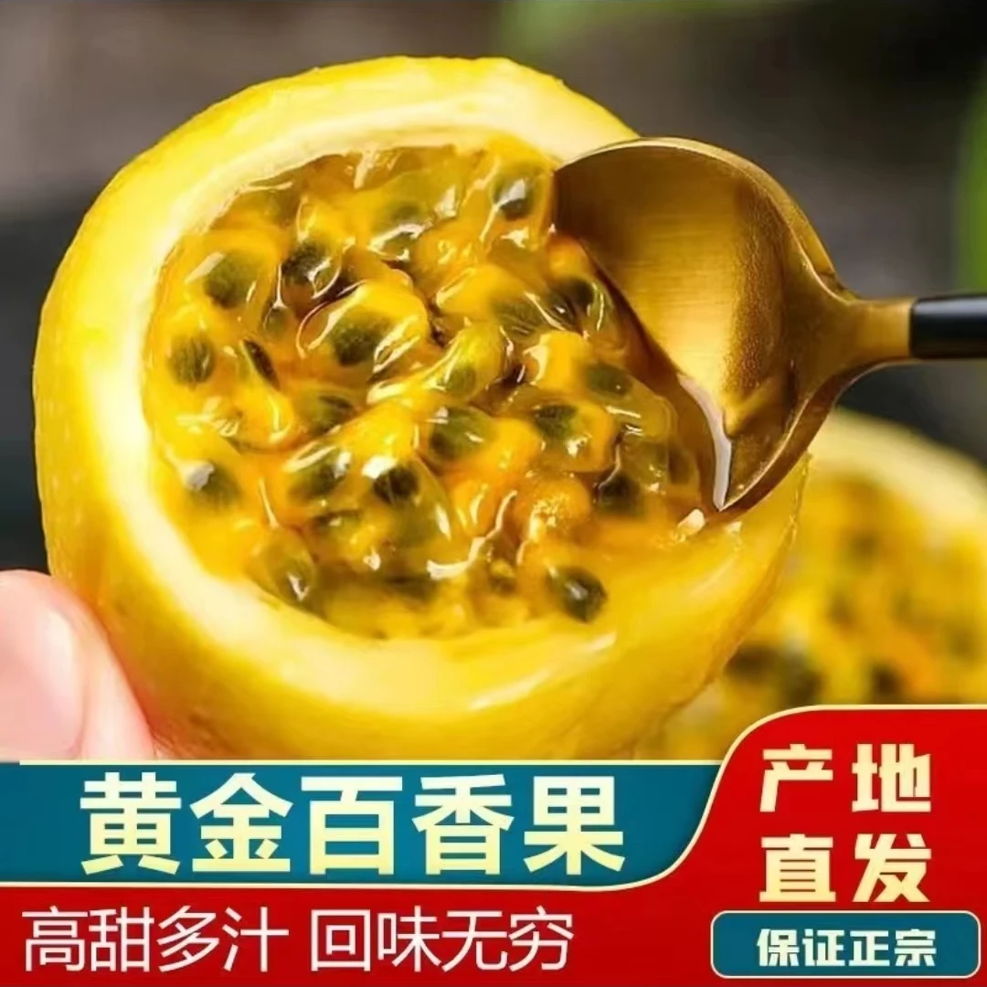 X钦蜜9号黄金百香果装自制饮料柠檬果茶新鲜采摘果肉饱满口感