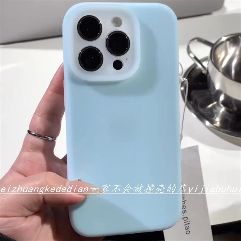 全包液态硅胶果冻适用iPhone16ProMax手机壳小众15pro/14防摔13软