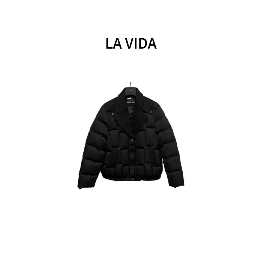 LA VIDA-「高智感」翻领纽扣外套