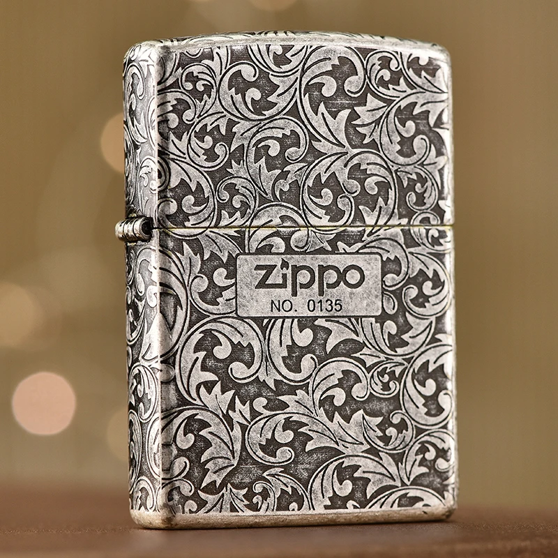 zippo打火机正版之宝打火机古银五面唐草煤油打火机DY9902DK