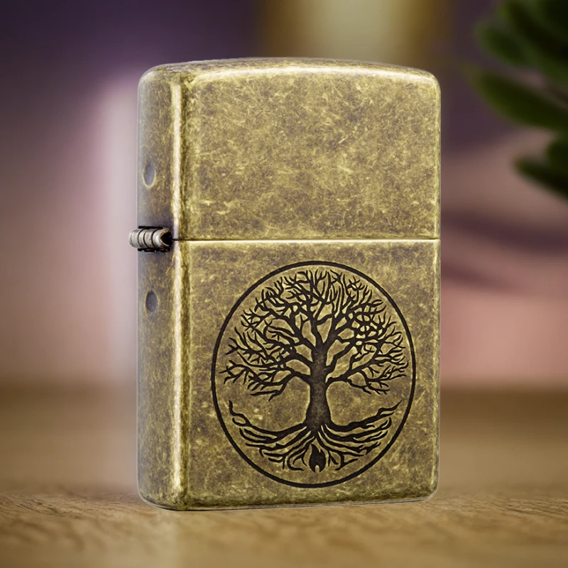 zippo打火机美版在册古老的生命树之宝防风煤油打火机TC9901SK