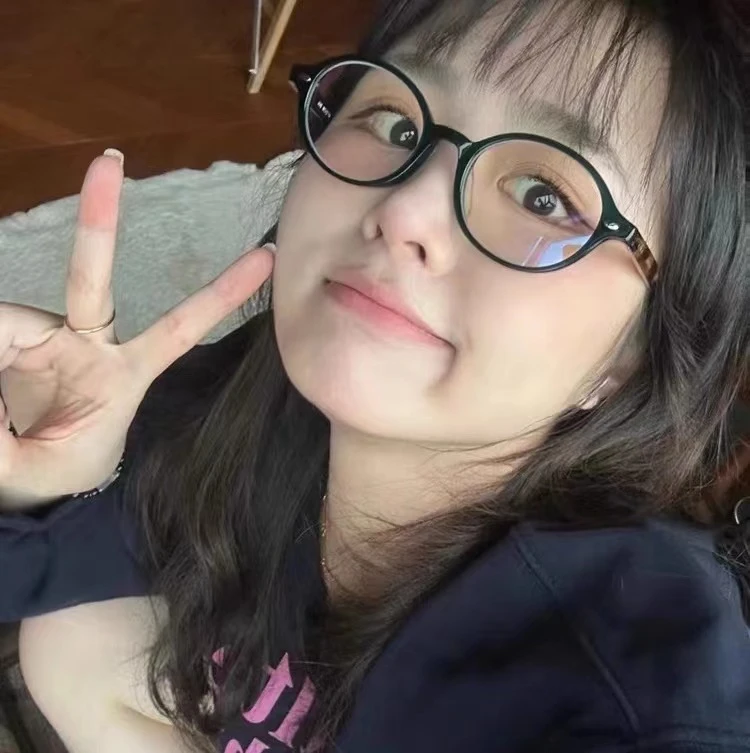 书呆子眼镜女复古椭圆小框豹纹近视高度数眼镜架男款早八素颜神器