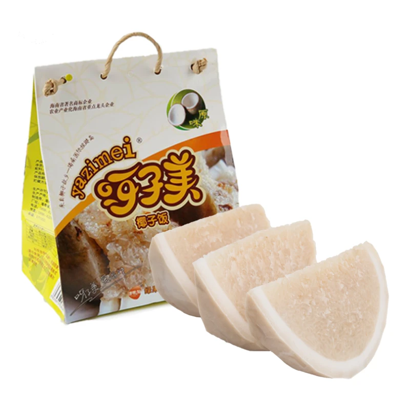 绿果岛椰子饭海南特产538g营养蒸糯米文昌椰香美味生活蒸煮软糯