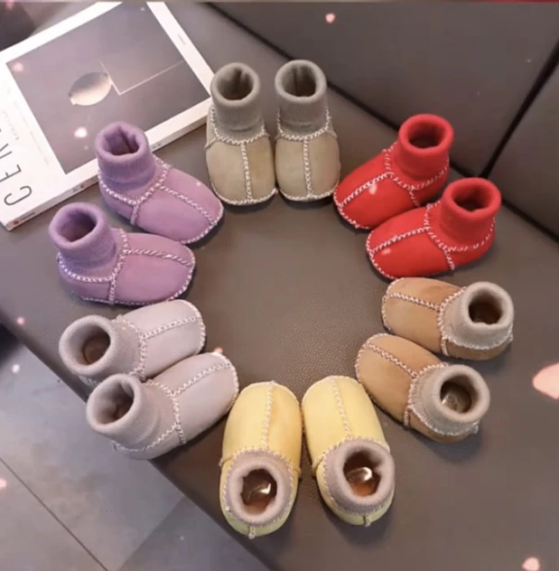 宝宝学步鞋冬加绒加厚保暖0-6-12个月软底棉鞋0-1岁婴儿不掉鞋袜