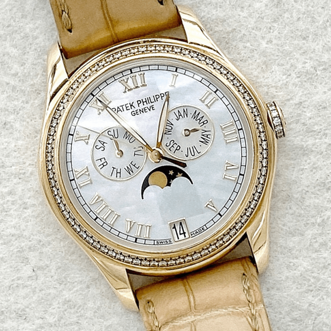 99新 Patek Philippe/百达翡丽 带原盒18K黄金原镶钻自动机械