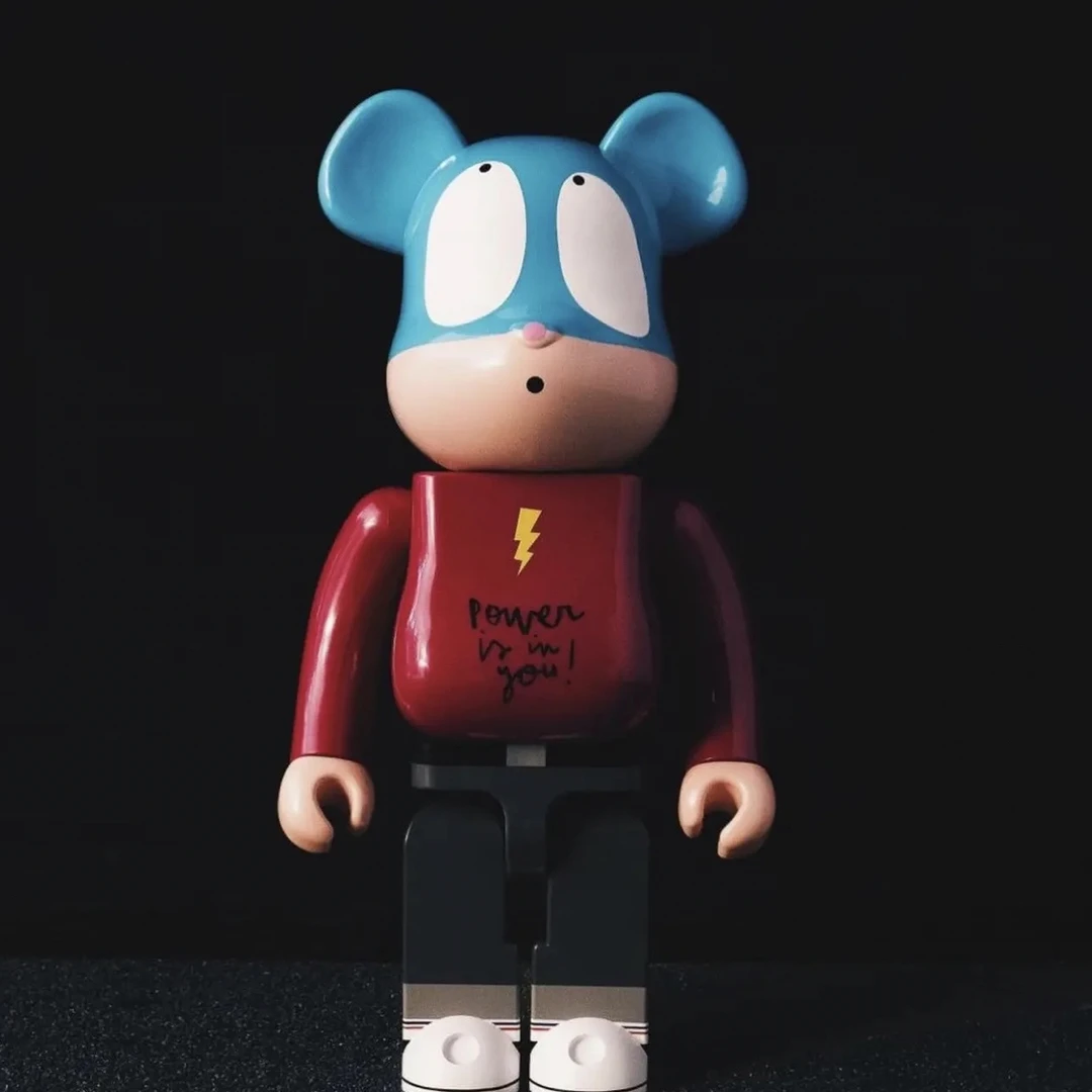 2024潮玩积木熊bearbrick 1000%小画家 当代艺术品新熊王