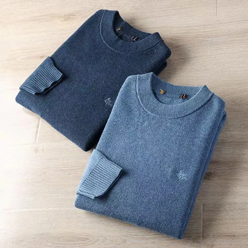 H-男士101-300冬季针织衫加厚毛衫保暖上衣假两件