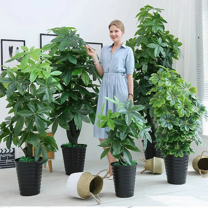仿真发财树装饰植物室内花假盆栽客厅大型落地树仿生绿植盆景
