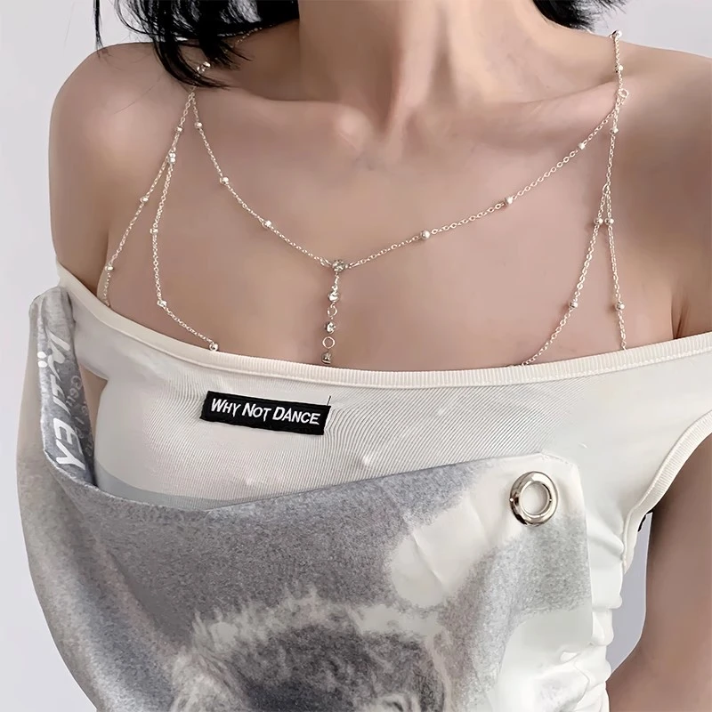 夜间教习室夜间教习室吊带女ins潮水钻性感露背装