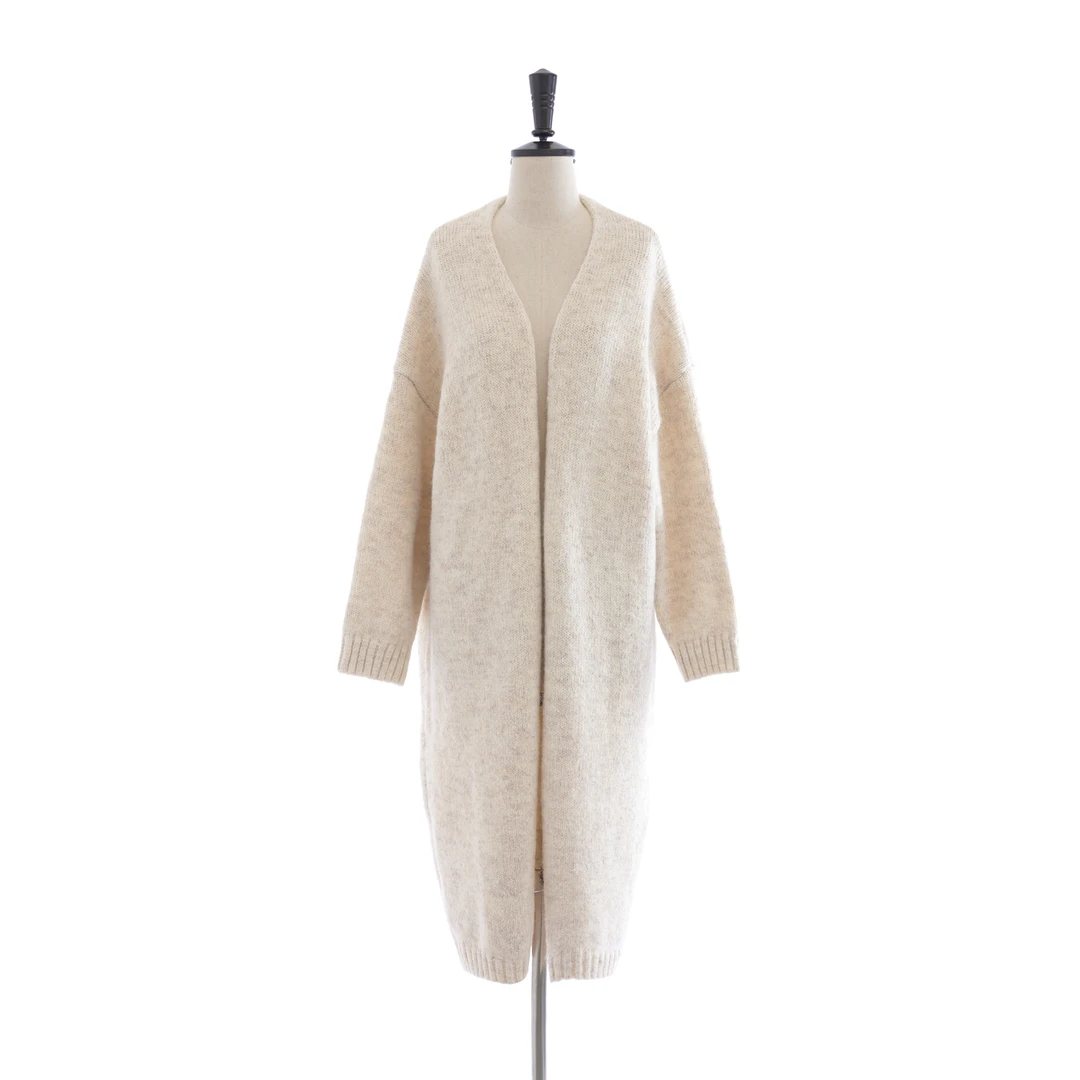 ^3宝^【韩系ins 外套】气质舒适时尚百搭宽松长毛衣开衫  B190