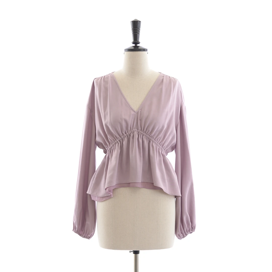 ^3宝^【清风鸢尾 上衣】百搭气质时尚休闲优雅上衣  S30529W2