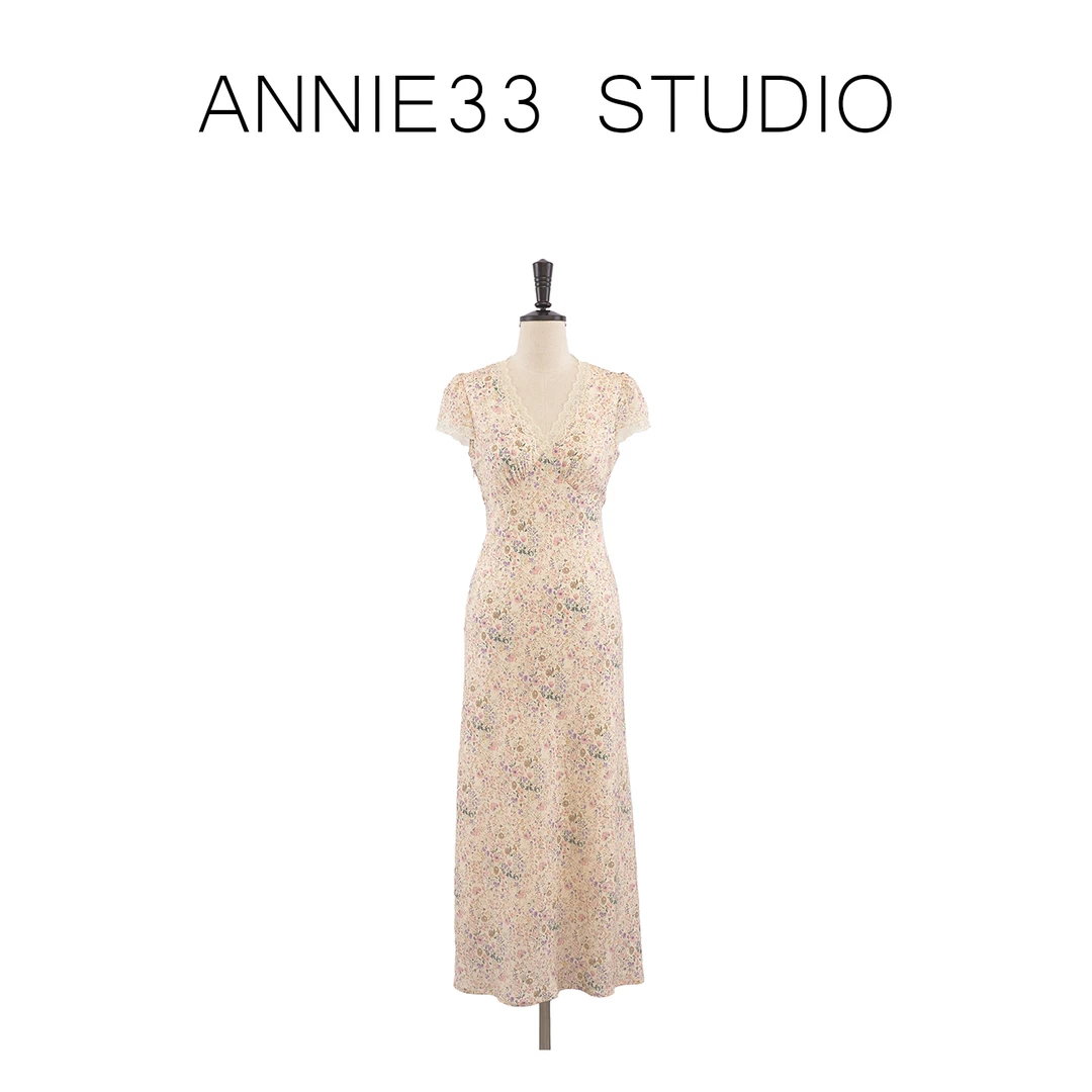 ^3宝^【旖旎花镜 连衣裙】气质时尚夏季法式显瘦女装连衣裙S30337