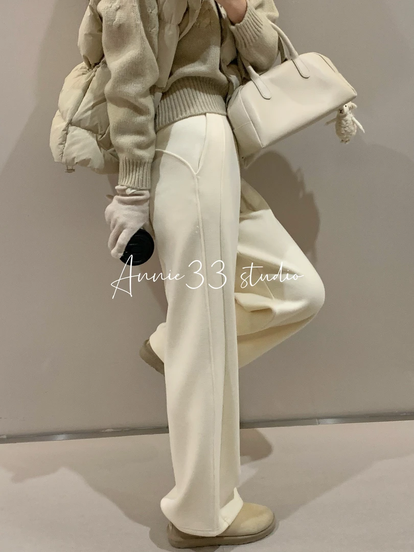 3姐【松弛慵懒 裤子】时尚休闲百搭宽松高腰裤子S30620P2