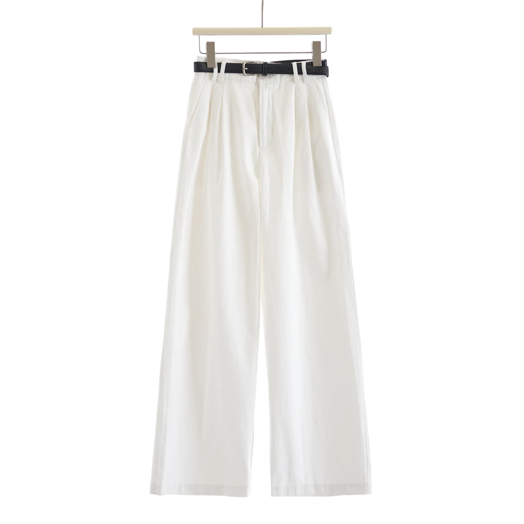 ^3宝^【时光手书 裤子】时尚高腰显瘦休闲百搭裤子   S34033