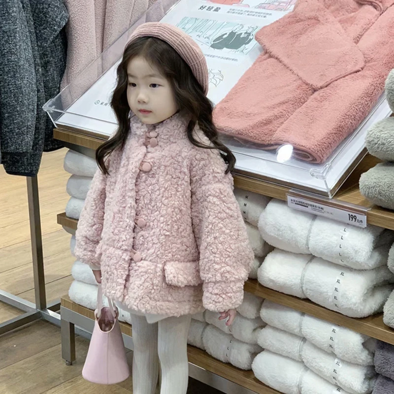 R23727冬季女童气质甜美潮范保暖外套宝宝加厚百搭保暖短裤套装潮