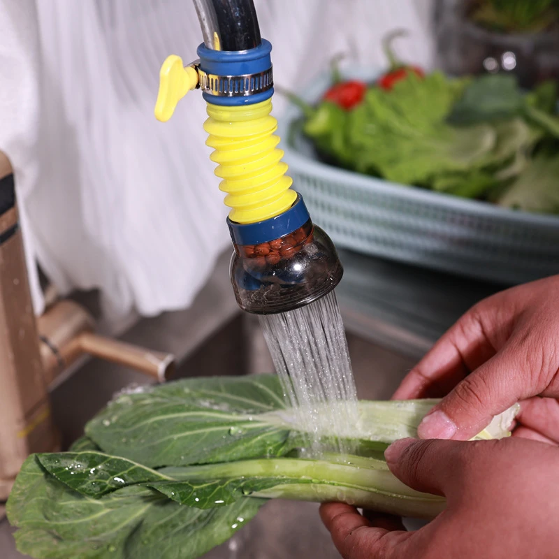 第六代水龙头防溅水花洒过滤嘴厨房家用自来水滤水器伸缩喷头节水