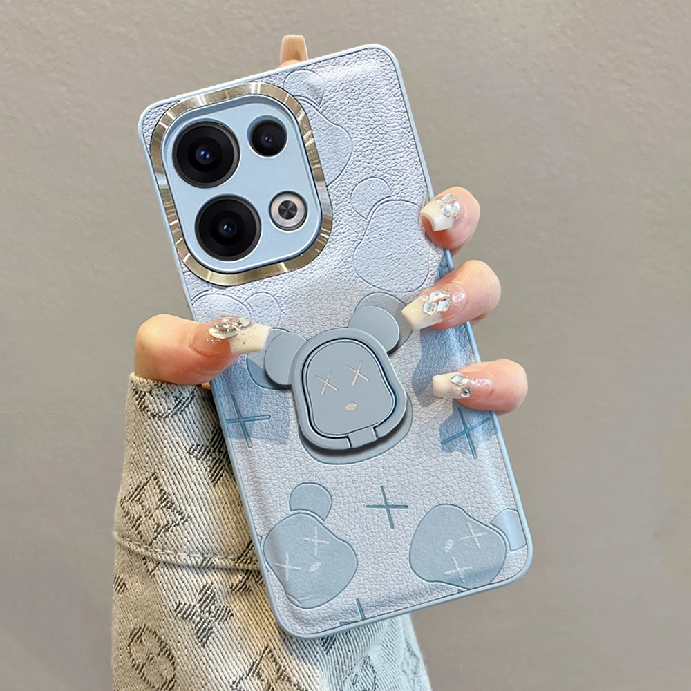 适用opporeno13手机壳reno13pro新款卡通高级感带支架p全包防摔女