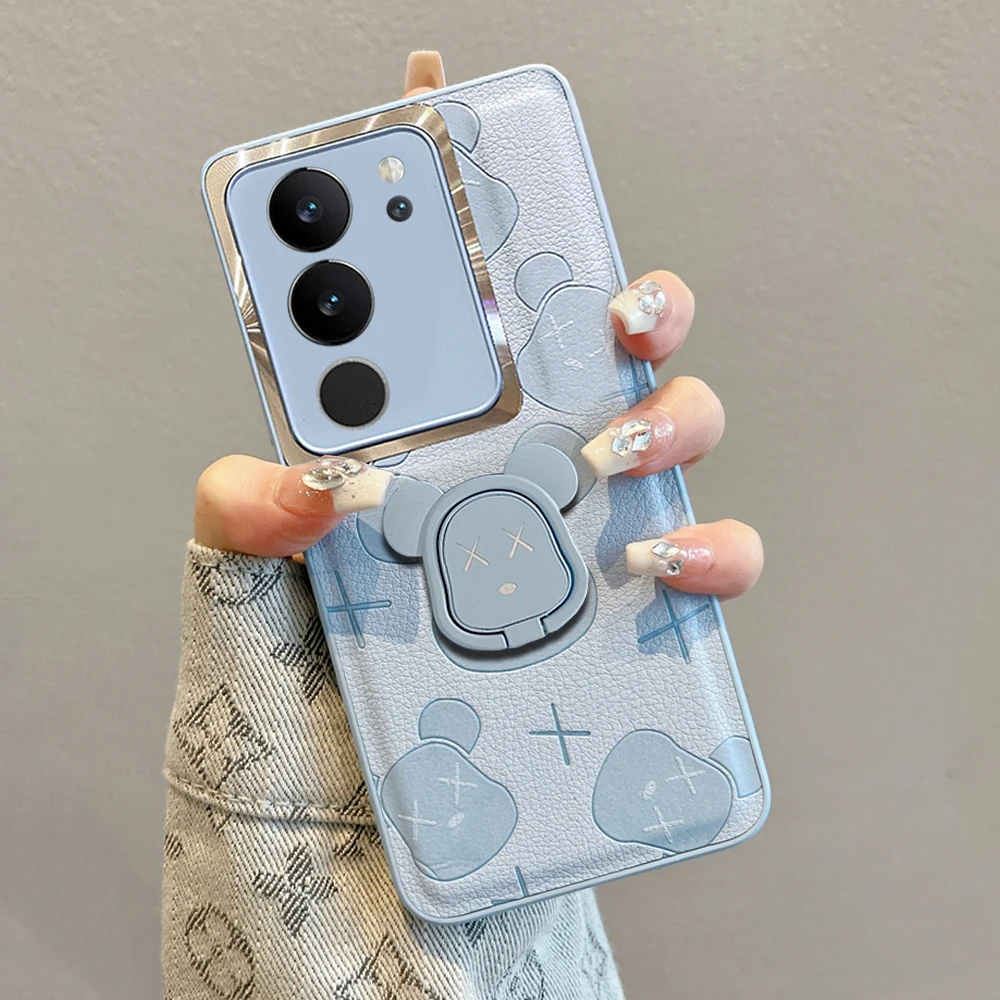 适用vivos17手机壳s17t新款17e高级小众s17pro曲屏全包防摔带支架