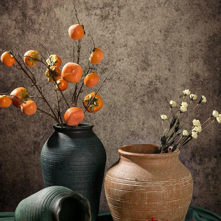 新疆包邮【小扬哥推荐】手工陶罐盆花瓶复古粗陶摆件客厅插花装饰