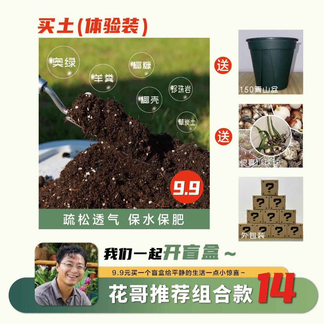 营养土体验装【14】花哥配的营养土通用型赠花盆加小惊喜赠品无售后