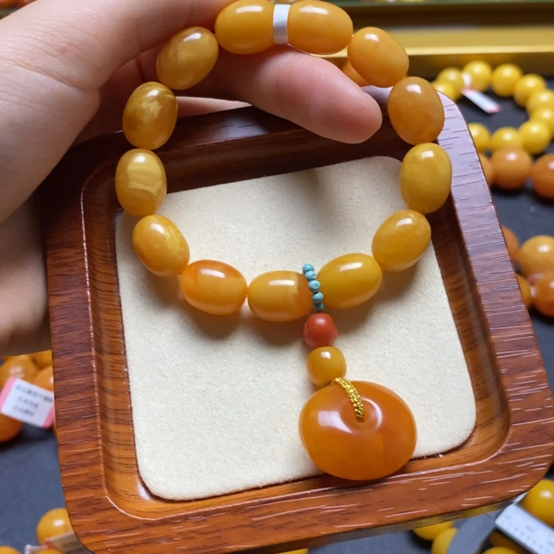 【闪购商品】蜜蜡裸石未镶嵌手串