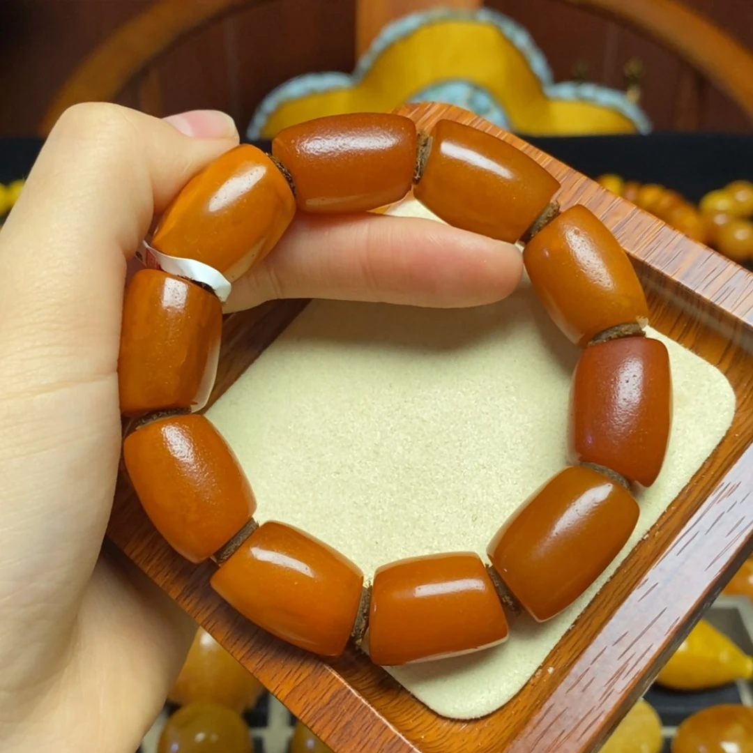 【闪购商品】蜜蜡手链未镶嵌开**容手串