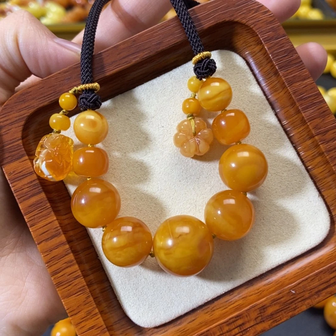 【闪购商品】蜜蜡颈饰未镶嵌手串