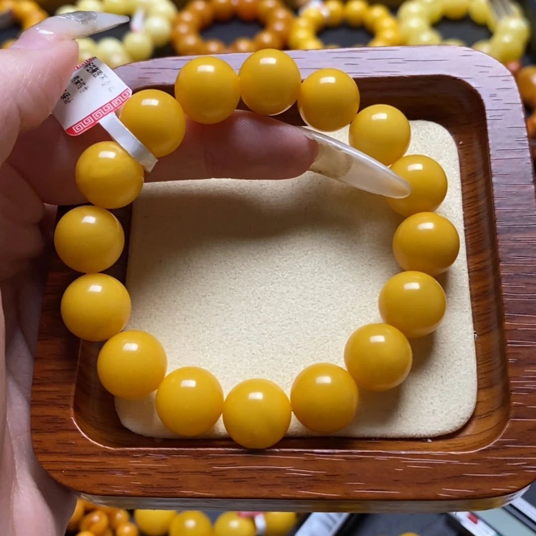 【闪购商品】蜜蜡裸石未镶嵌郝***…手串