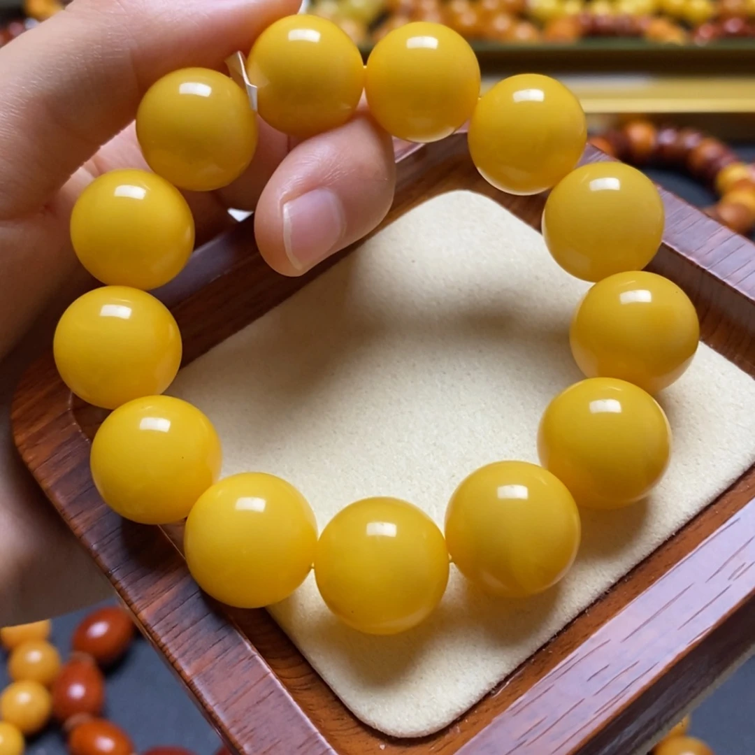 【闪购商品】蜜蜡裸石未镶嵌手串