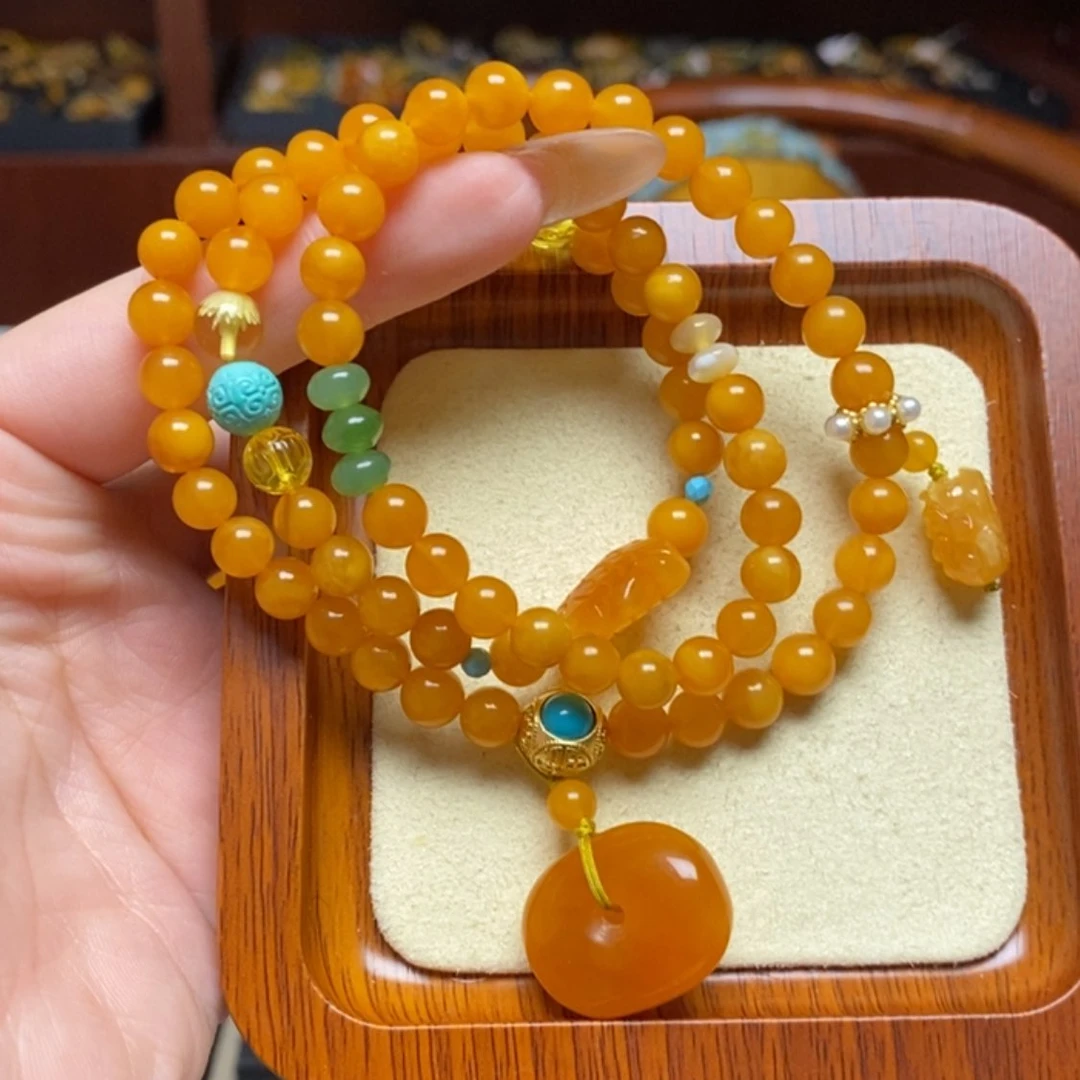 【闪购商品】蜜蜡手链未镶嵌手串
