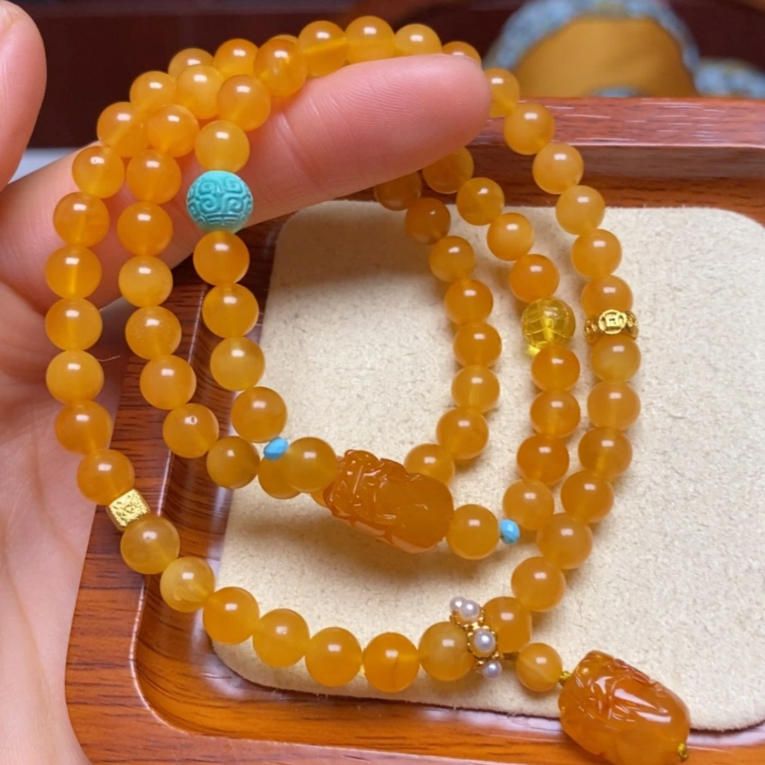 【闪购商品】蜜蜡手链未镶嵌手串